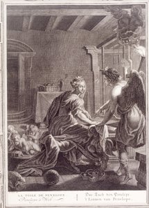 Penelope at Her Loom, 1731 od Bernard Picart