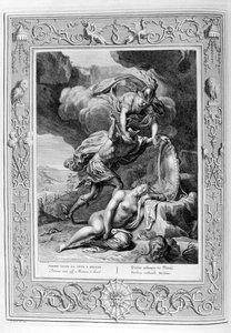 Perseus usekl hlavu Medusy, 1733 od Bernard Picart