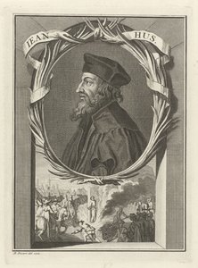 Portrét Jana Husa, 1712 od Bernard Picart