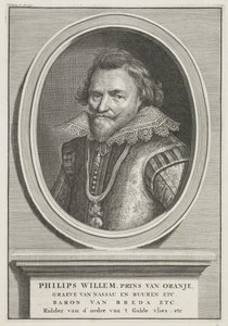 Portrét Philipa Williama, prince z Orange od Bernard Picart