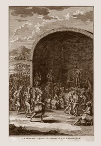 Náboženský obřad obyvatel ostrova Hispaniola, c1721. od Bernard Picart