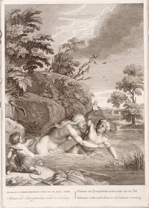 Salmacis a Hemaphroditus spojeni v jednom těle, 1731 od Bernard Picart