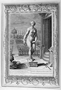 Socha Pygmalion (rytina) od Bernard Picart