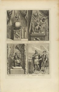 Vitzliputsli/Tlalock nebo Tescalipuca/Tescalinpuca/Mexican priests od Bernard Picart
