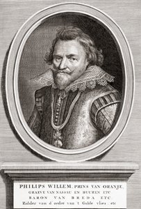 portrét Philipa Williama, prince Oranžského (1554-1618) od Bernard Picart