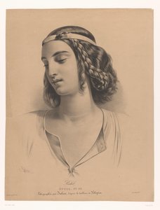 Portrét herečky Mademoiselle Rachel (Élisabeth Rachel Félix) Rachel (titul na předmětu) Studie (název série na objektu)