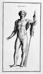 Bacchus, po římské soše, 1757