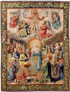 Vlámský gobelín. Umučení Ježíšovo (Umučení Krista nebo Umučení Pána Letnice). Národní dědictví inv 10005817.