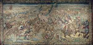 Epizoda bitvy u Pavie (1525) od Bernard van Orley