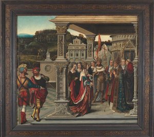 Svatá Helena před papežem v Římě, cca 1510-1520. od Bernard van Orley
