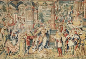Series of History of David, c.1525 (hedvábí a vlna) od Bernard van Orley