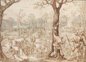 Sdílení hry, 1525-1535 od Bernard van Orley