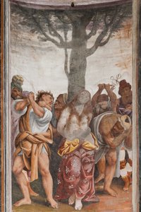 Detail Umučení svaté Kateřiny (freska)