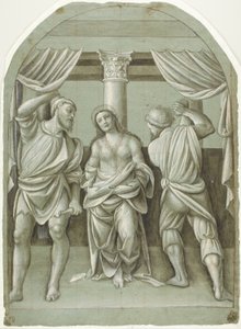 Bičování svaté Kateřiny od Bernardino Lanino