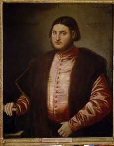 Portrét muže (Portrét muže). Obraz Bernardina Licinia (kolem 1489-cca 1565), olej na plátně