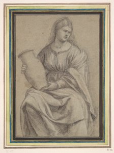 Žena držící vázu od Bernardino Licinio