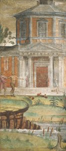 Cephalus a Pan v chrámu Diany od Bernardino Luini