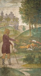 Cephalus a nymfy, c. 15201522. od Bernardino Luini