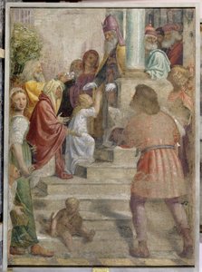 Představení Marie v chrámu od Bernardino Luini