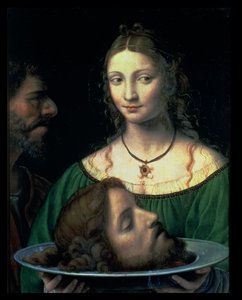 Salome s hlavou Jana Křtitele, kolem 1525-30 (panel) od Bernardino Luini