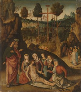 Oplakávání Krista od Bernardino Zaganelli di Bosio (attributed to)