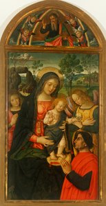 Panny Marie míru od Bernardina Pinturicchio (kolem 1452-1513), olej na panelu