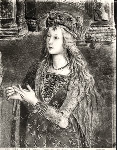 Svatá Kateřina, možná portrét Lucrezie Borgia (1480-1519) z cyklu Životy svatých, Sala dei Santi, 1492-94