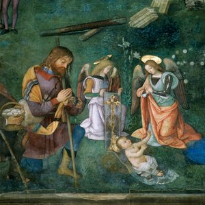 Ježíšek, detail Narození Páně