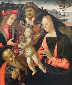 Klanění tří králů (tempera na panelu) od Bernardino di Mariotto