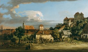 Pirna: Obertor z jihu, polovina 50. let 18. století. od Bernardo Bellotto