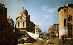 Santa Maria dei Miracoli s částí Santa Maria Nova, Benátky od Bernardo Bellotto