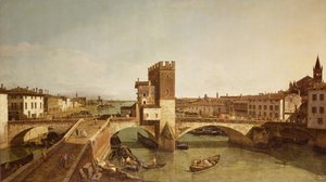 Most v Delle Navi, Verona od Bernardo Bellotto