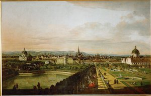 Vídeň z Belvederu... (olej na plátně) od Bernardo Bellotto