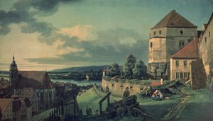 Pohled z hradu (Pohled na Pirnu) od Bernardo Bellotto