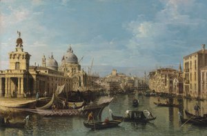 Benátky: Vchod do Canal Grande, kolem 1720-80 (olej a plátno) od Bernardo Belotto Canaletto