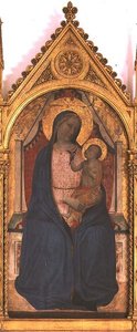 Madonna a dítě (tempera na panelu) od Bernardo Daddi