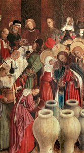 Oltářní obraz Proměnění, detail svatby v Káně