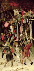 Pronásledování svatého Jiří. c.1435 (olej na panelu)