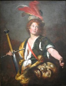 David s hlavou Goliáše od Bernardo Strozzi