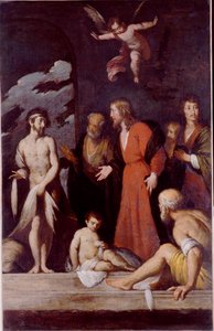 Uzdravení paralytika od Bernardo Strozzi