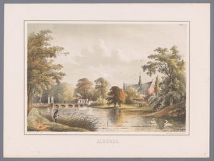 Panoráma města v Alkmaaru Alkmaar (název série na objektu)