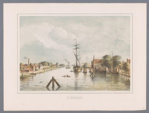 Panoráma města v Alkmaaru Alkmaar (název série na objektu)