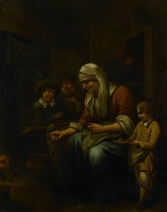 Žena dělá palačinky od Bernardus van Schijndel
