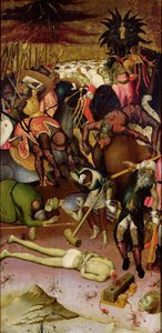 Dekapitace sv. Jiří, panel z oltářního obrazu, kolem roku 1435