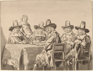 Ředitelé sirotčího azylu v Haarlemu, 1777, publikováno 1786.