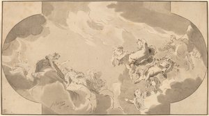 Stropní dekorace od Bernhard Schreuder after Jacob de Wit