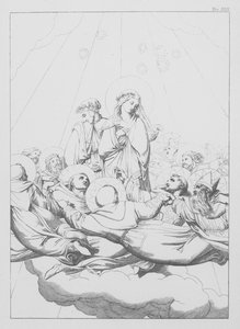Danteho Božská komedie, Paradiso (Nebe), deska XIII (litografie) od Bernhard Schuler