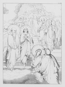 Danteho Božská komedie, Paradiso (Nebe), deska XXII (litografie) od Bernhard Schuler