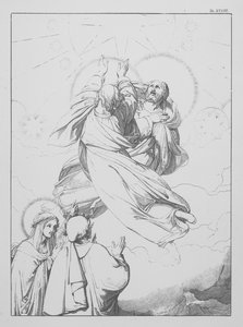 Danteho Božská komedie, Paradiso (Nebe), deska XXXIII (litografie) od Bernhard Schuler
