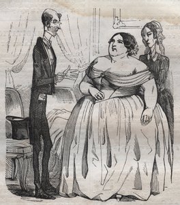 Gurmáni - obezita a hubení - rytina do „La Physiologie du gout““ od Jean Anthelme Brillat Savarin (Brillat-Savarin